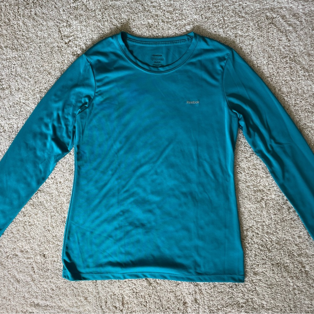 Teal Reebok Long Sleeve Tee